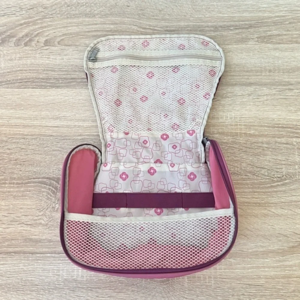 Samsonite Cosmetics Pink Travel‎ Storage Toiletry Make Up Zip Bag